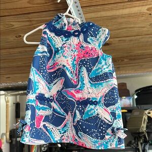 Lilly Pulitzer Vibrant Blue and Pink Baby Dress